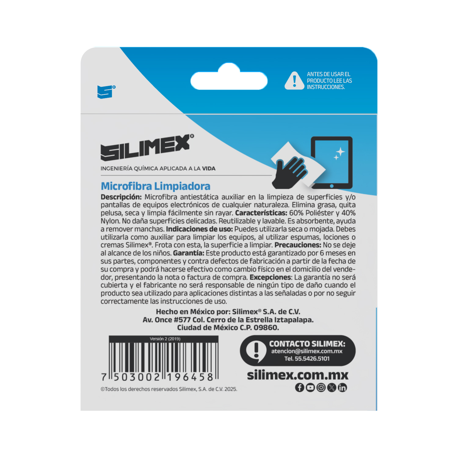 Microfibra Limpiadora 2 piezas de 30x30 cms. - Imagen 3